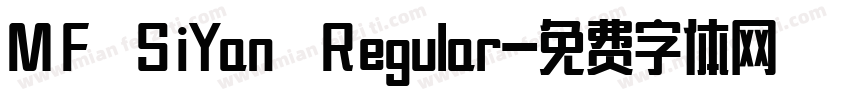 MF SiYan Regular字体转换